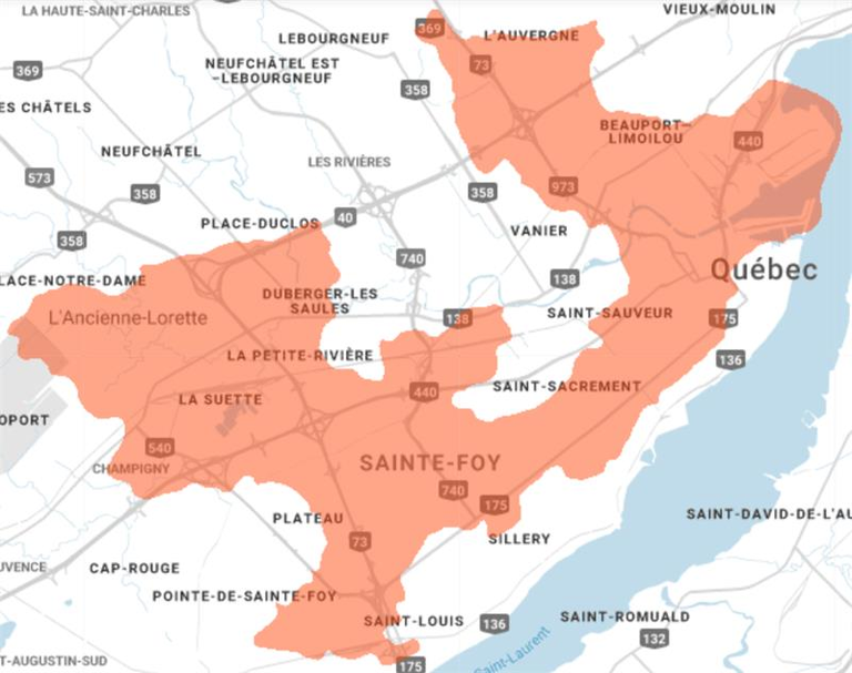 Carte de couverture 5G - Québec - 12 mai 2021